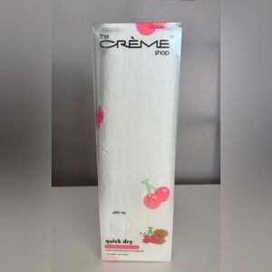 The Crème Shop Quick Dry Microfibre Hair Towel - Cherry Print